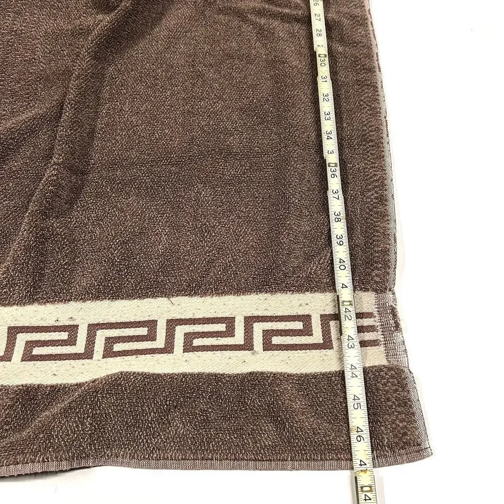 VTG Ralph Lauren Auckland North Island Fair Isle Brown Bath Towel Hand Set Of 3